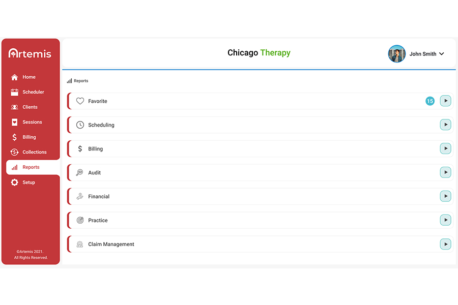 screenshot of ABA Practice Management